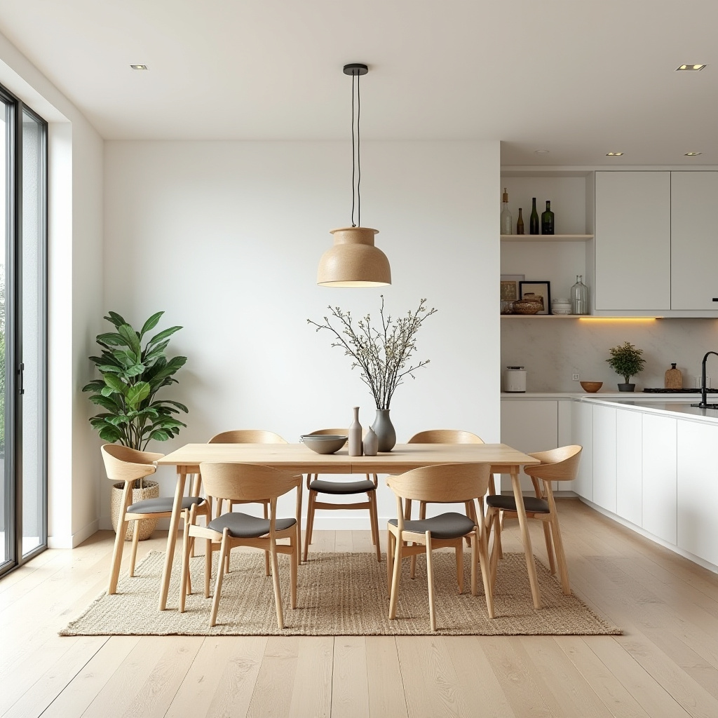 oak dining table and chairs 5