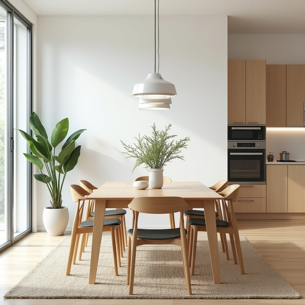 oak dining table and chairs 6