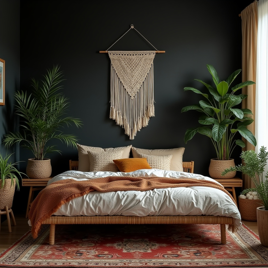 one black wall bedroom 10