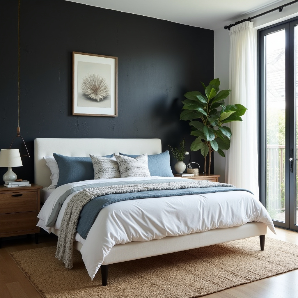 one black wall bedroom 13