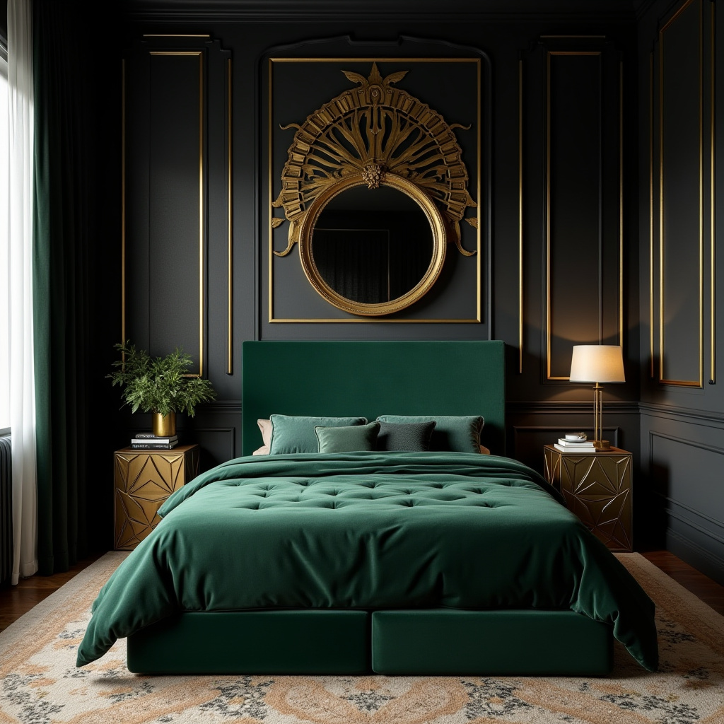one black wall bedroom 16
