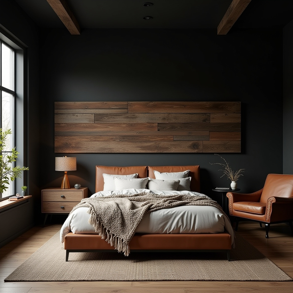 one black wall bedroom 18