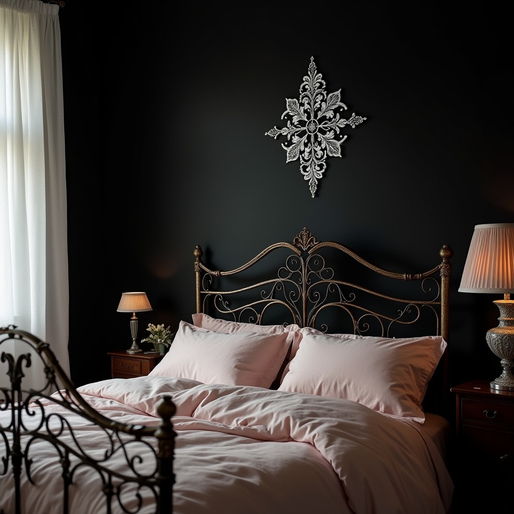 one black wall bedroom 38