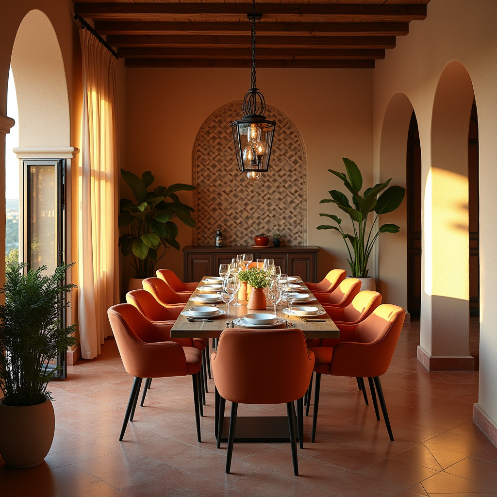 orange dining chairs 16