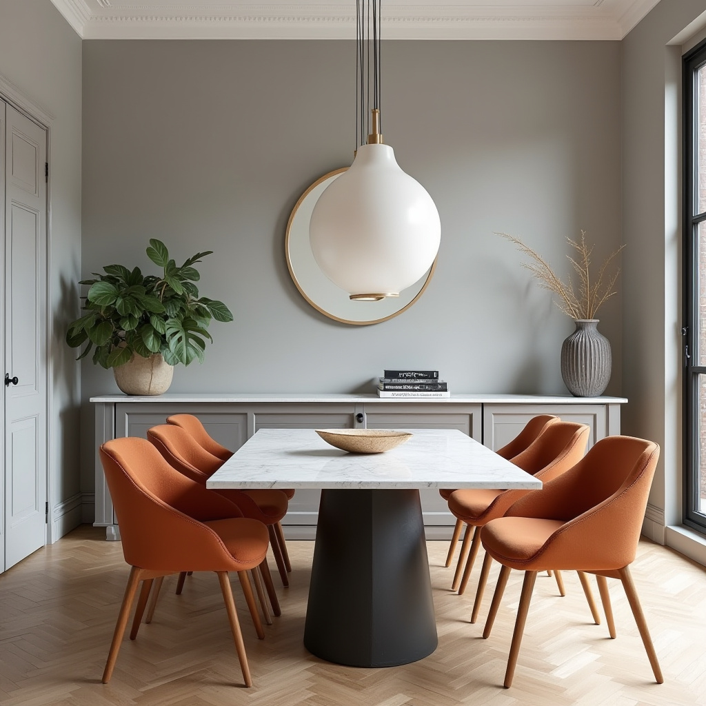 orange dining chairs 17