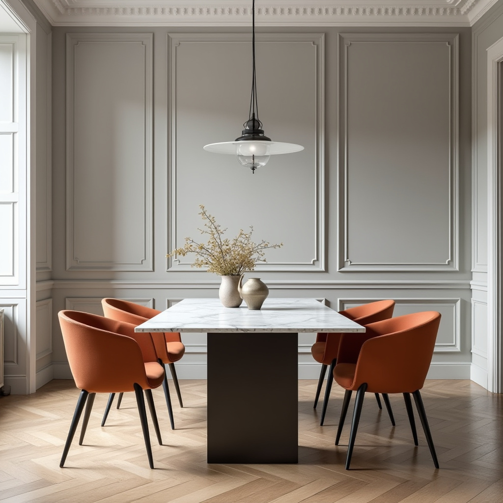 orange dining chairs 18