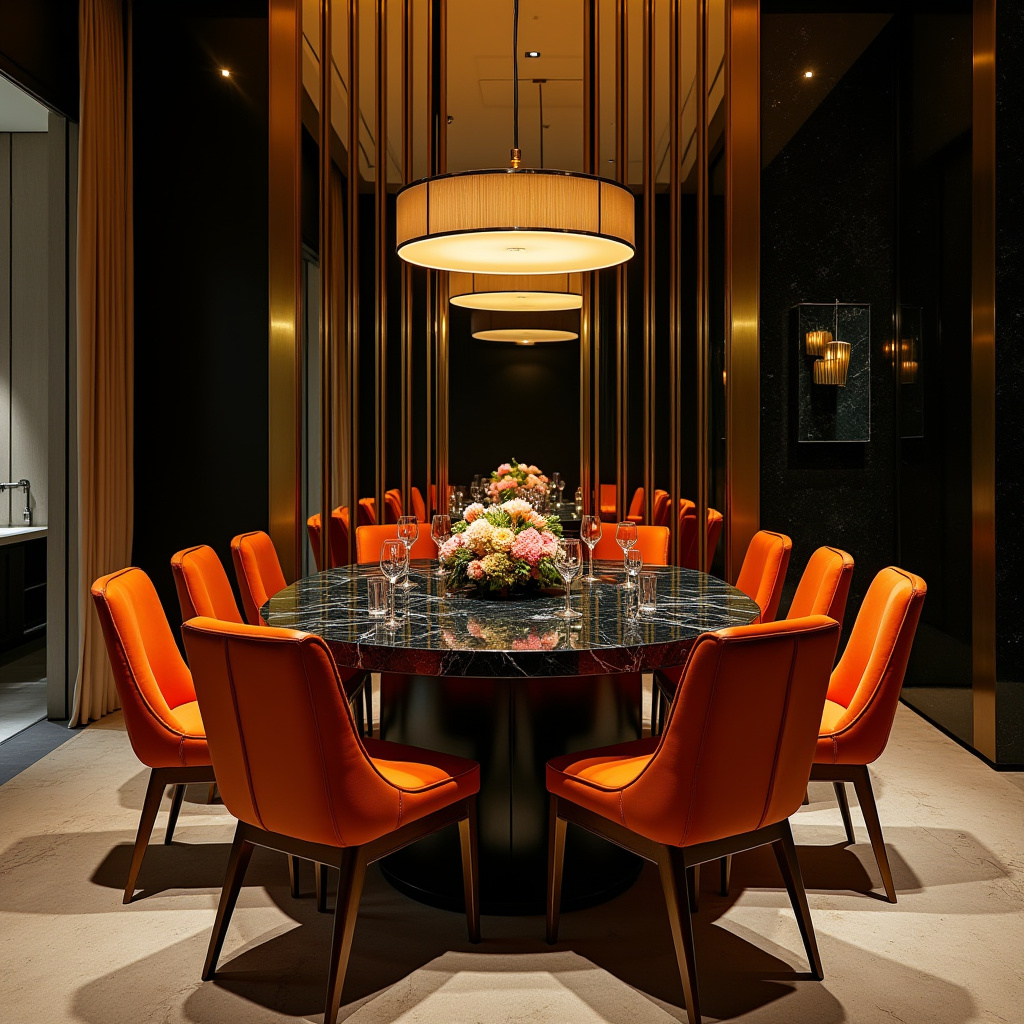 orange dining chairs 20