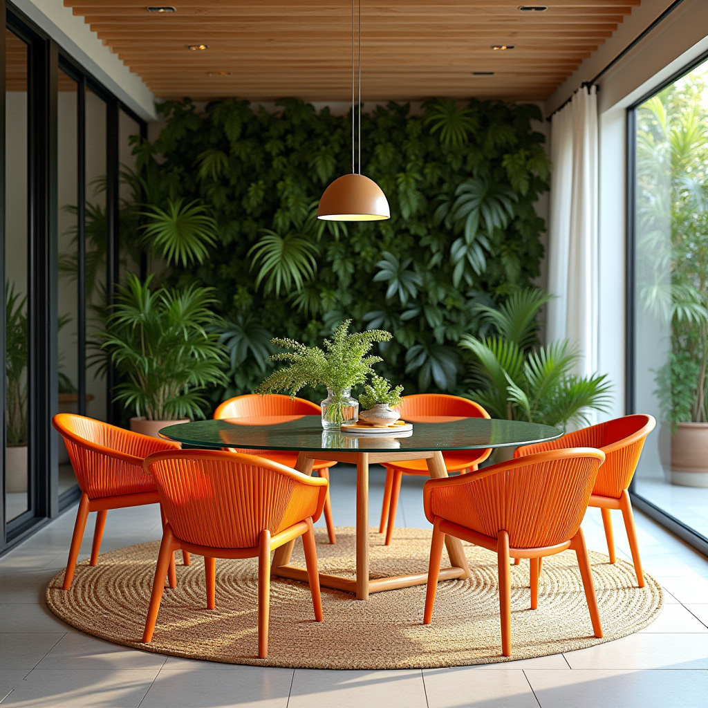 orange dining chairs 26