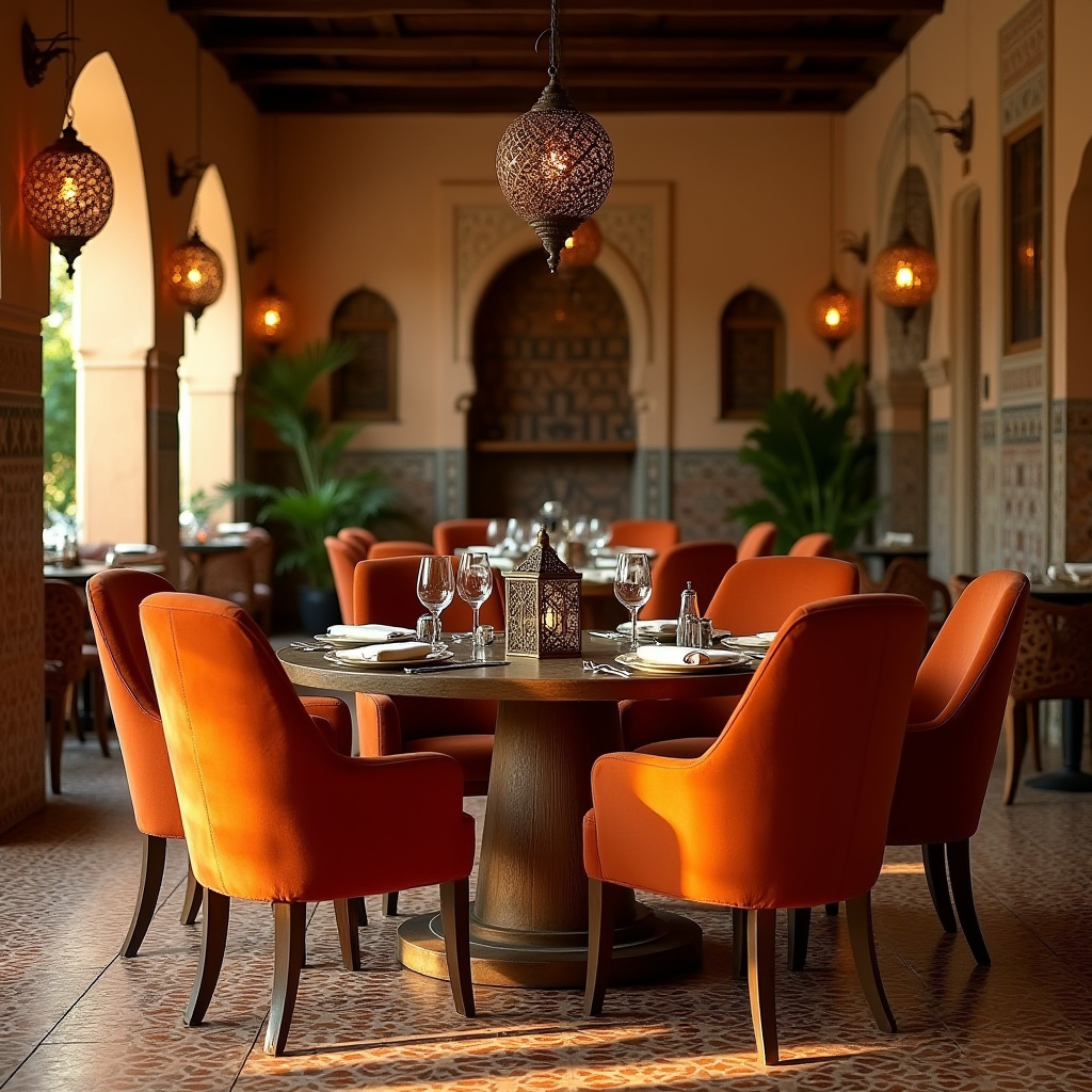 orange dining chairs 33