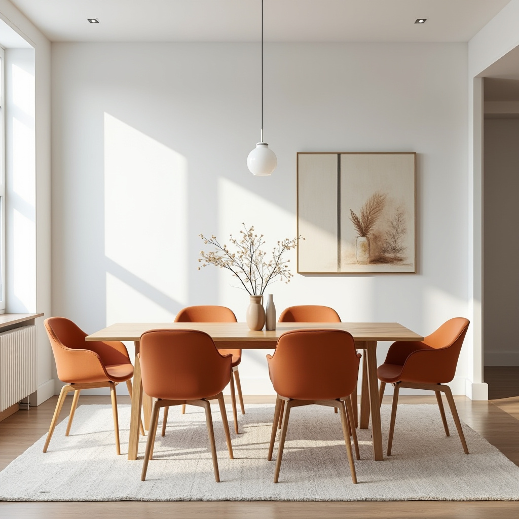 orange dining chairs 36