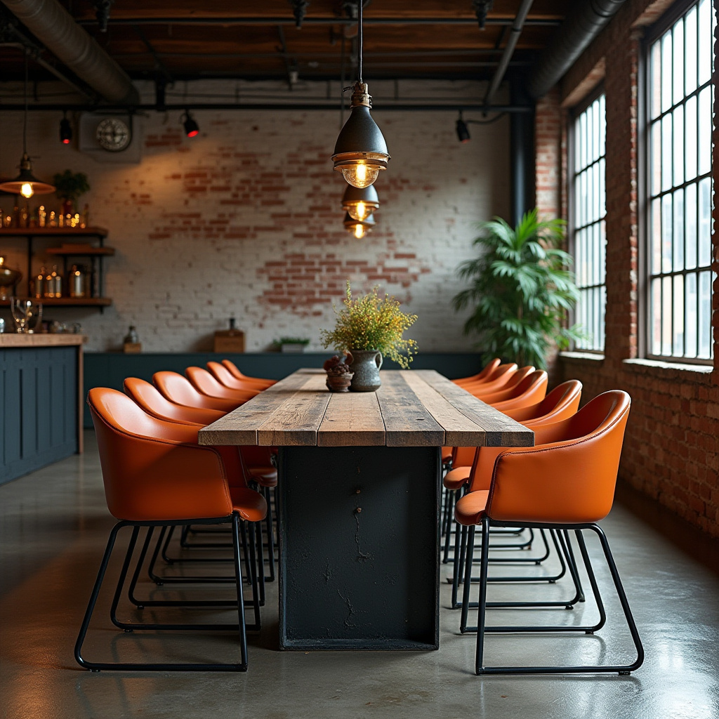 orange dining chairs 38
