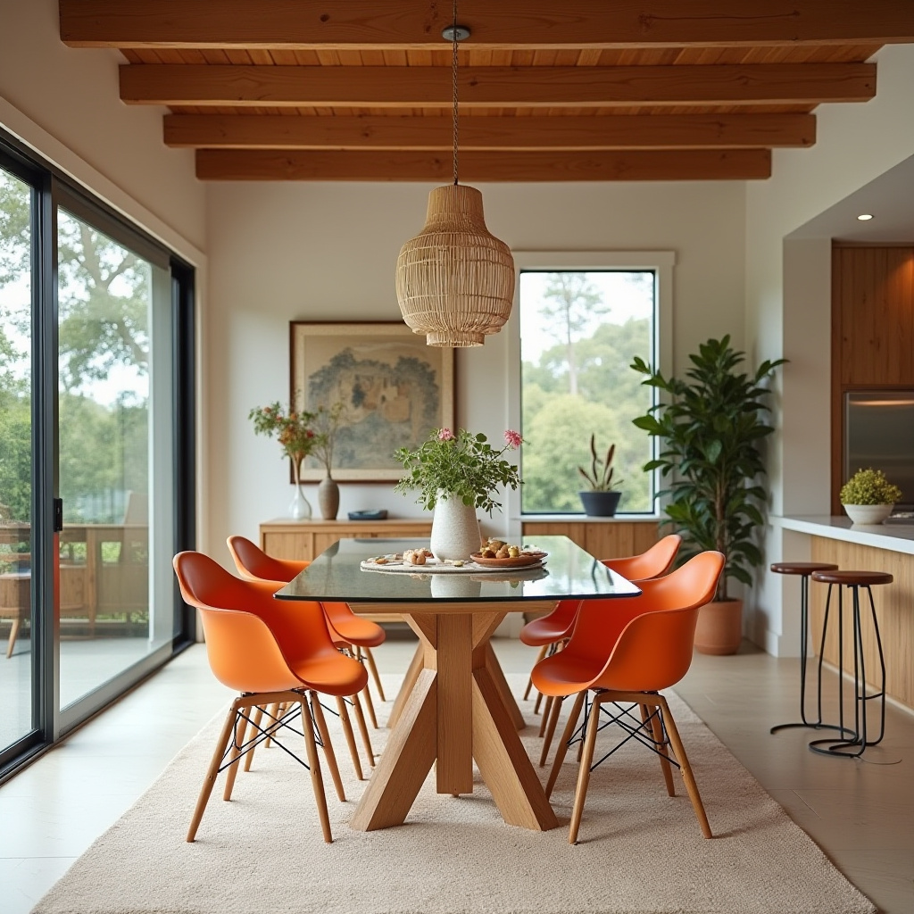 orange dining chairs 40