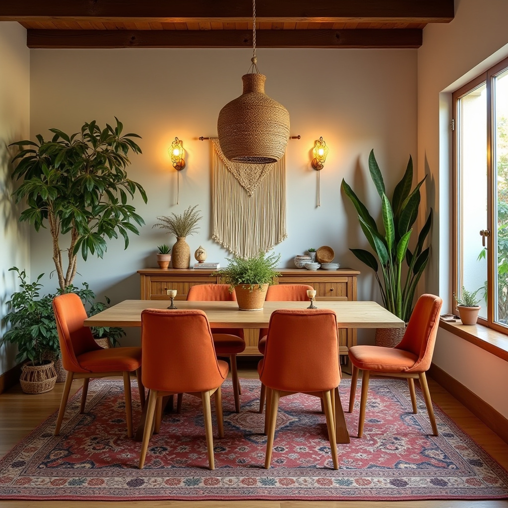 orange dining chairs 7