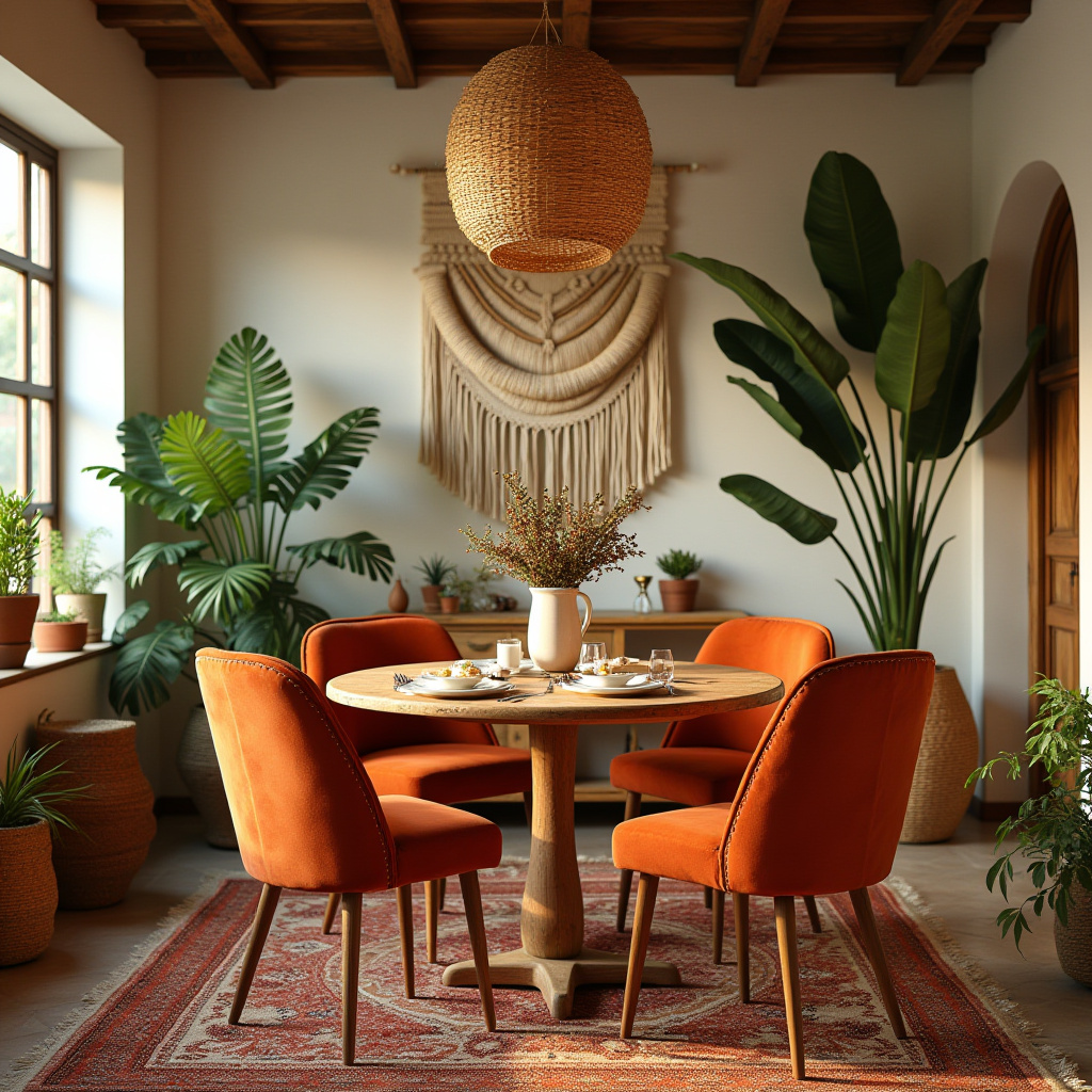 orange dining chairs 8