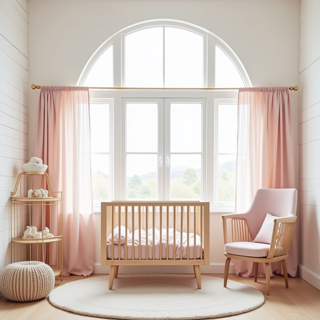 pink and gold nursery 12