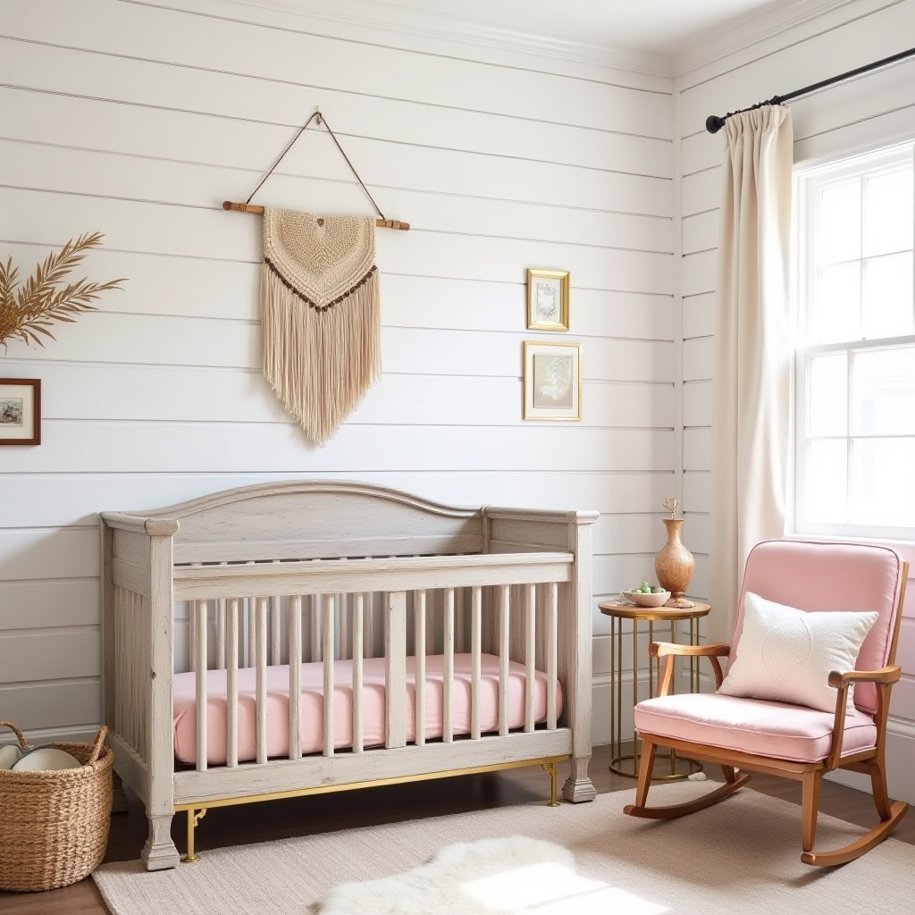 pink and gold nursery 19
