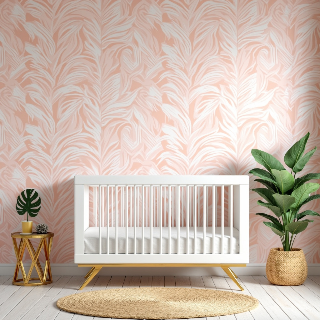 pink and gold nursery 25