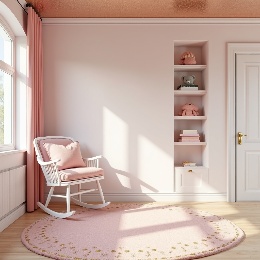 pink and gold nursery 3