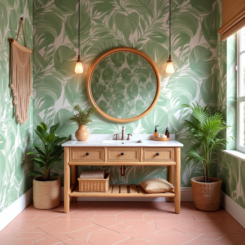 pink and green bathroom ideas 12