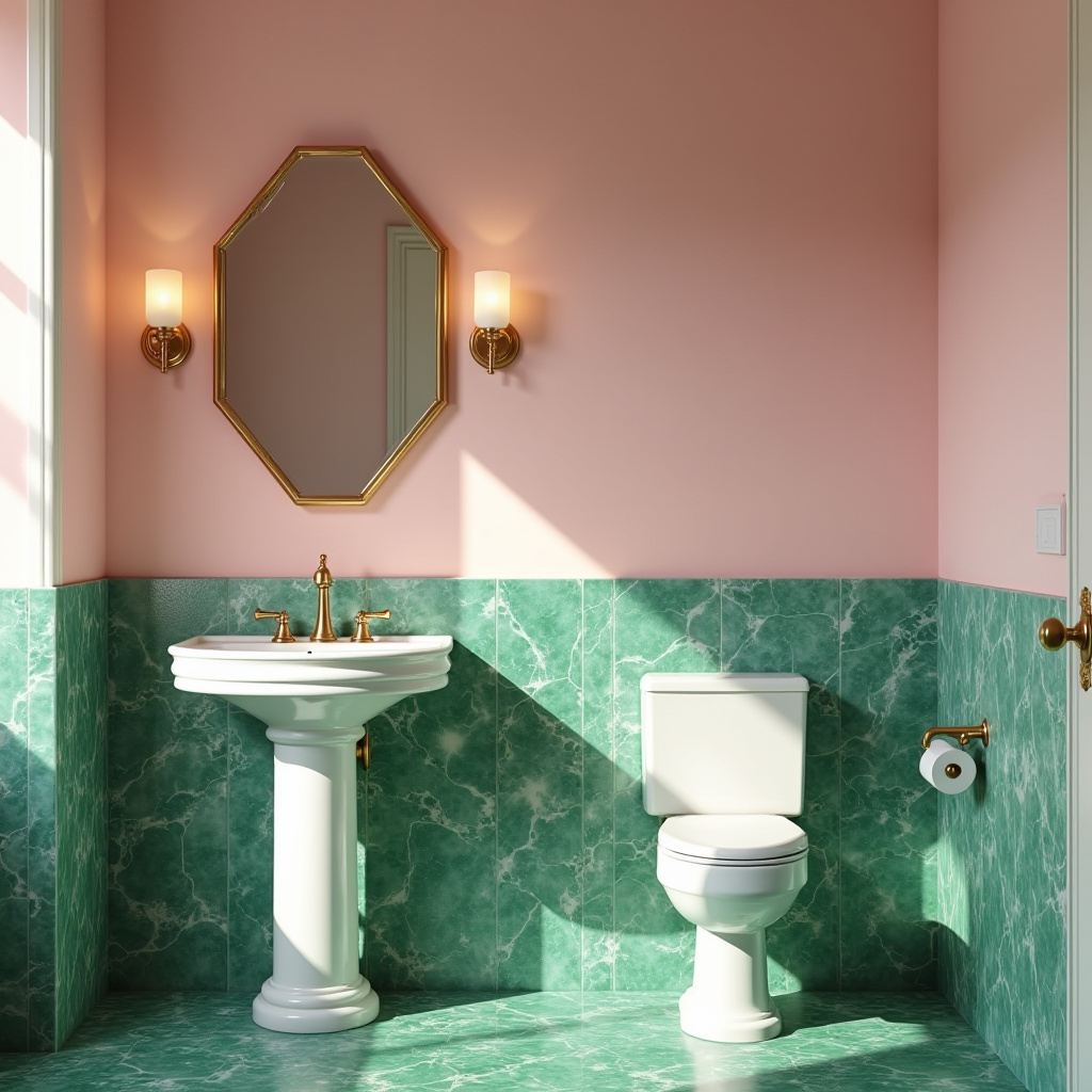 pink and green bathroom ideas 15