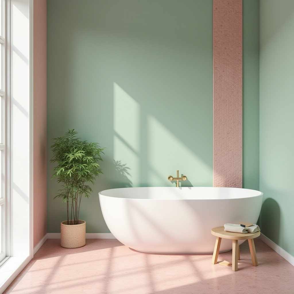 pink and green bathroom ideas 22