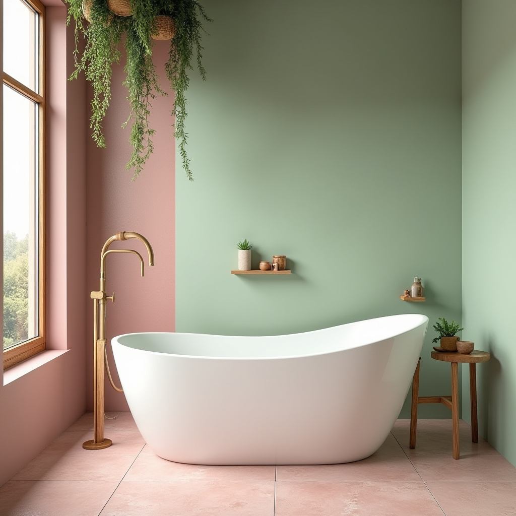 pink and green bathroom ideas 35