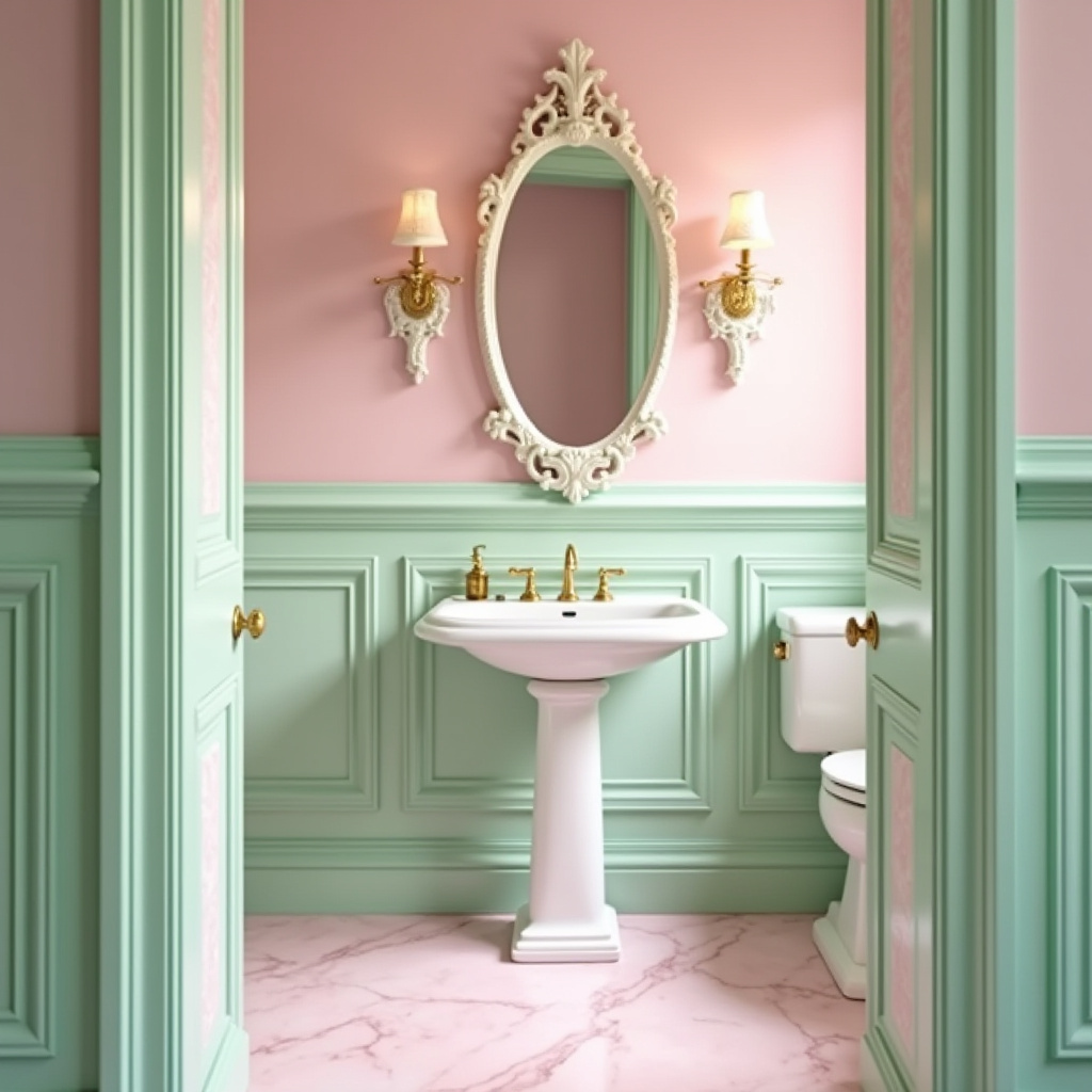 pink and green bathroom ideas 38