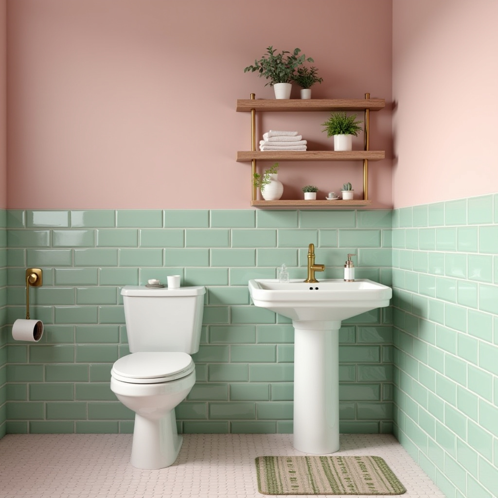 pink and green bathroom ideas 4