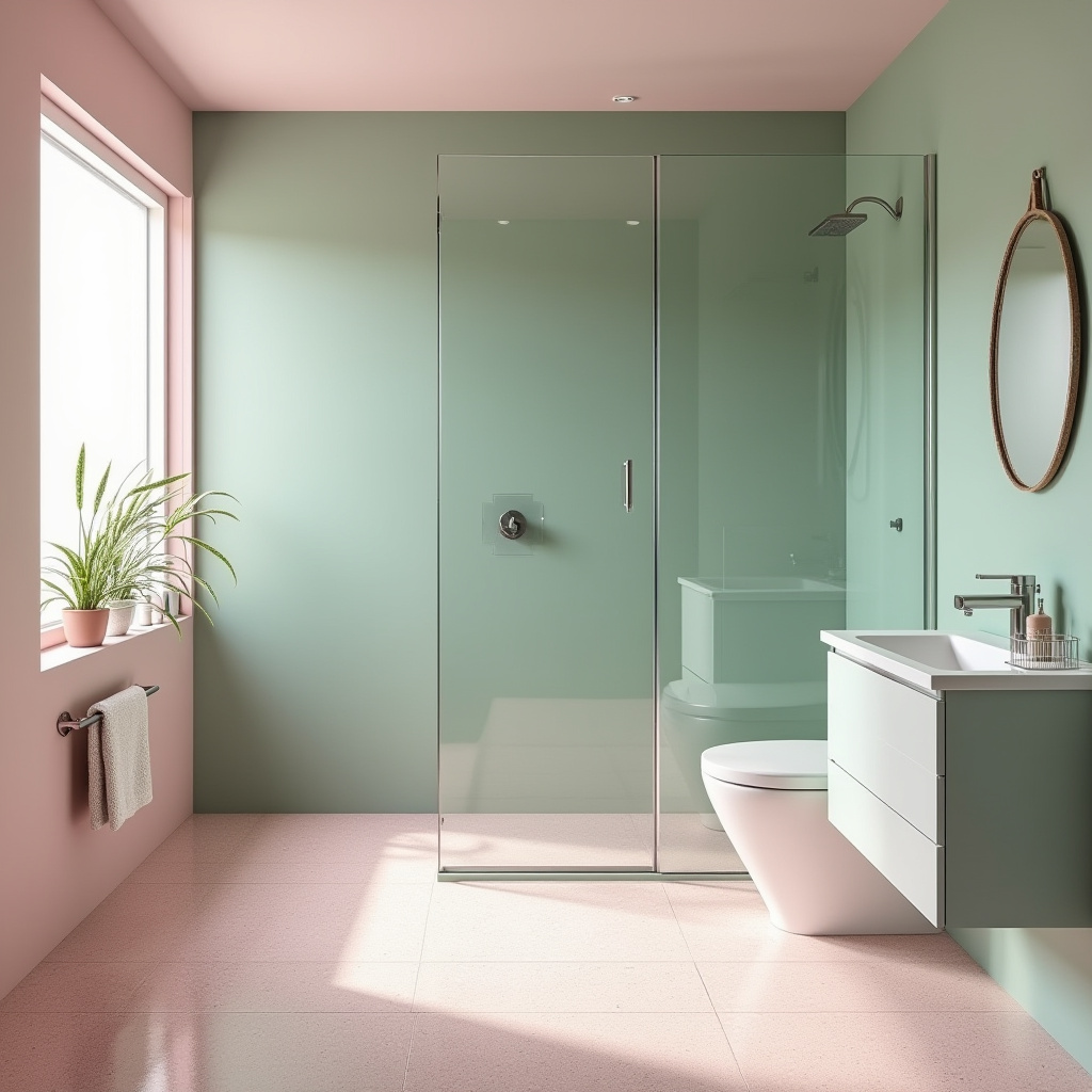 pink and green bathroom ideas 6