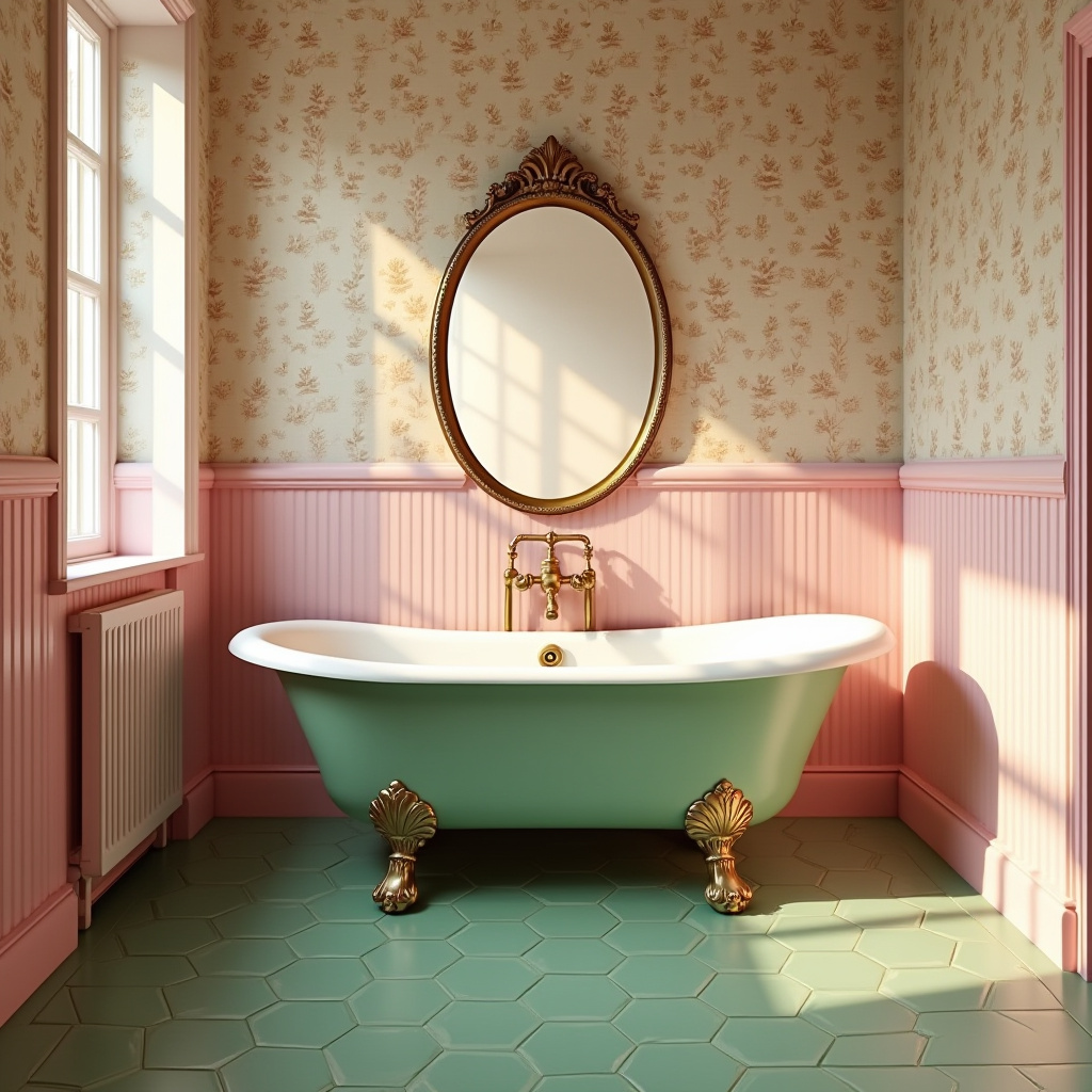 pink and green bathroom ideas 7