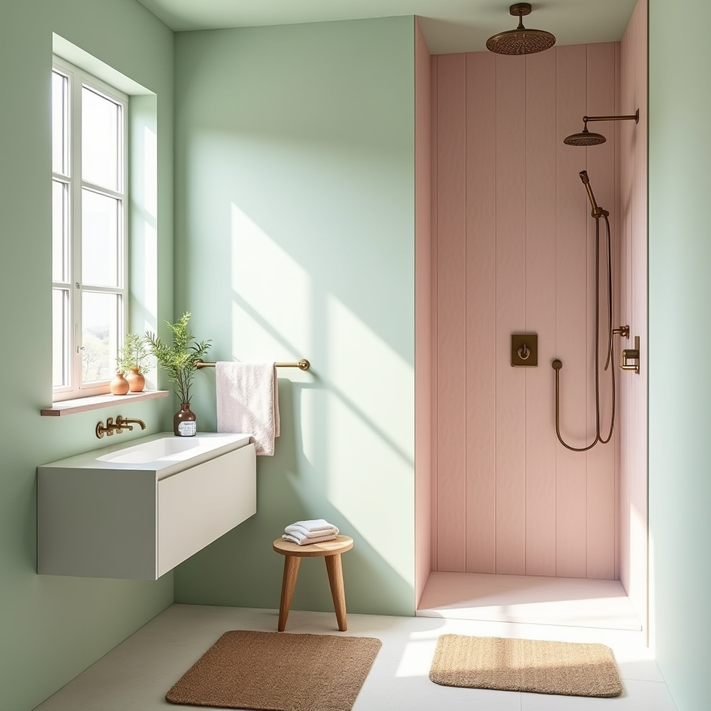 pink and green bathroom ideas 9