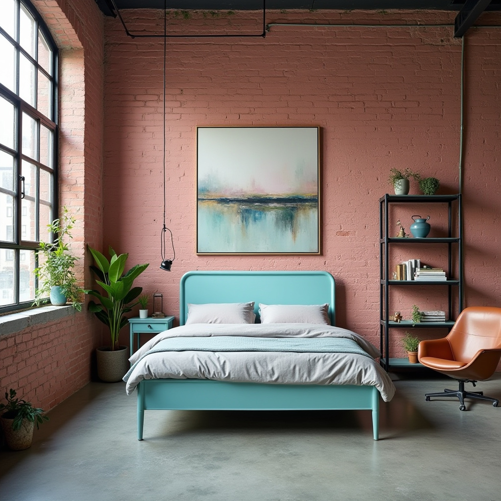 pink and turquoise bedroom 12