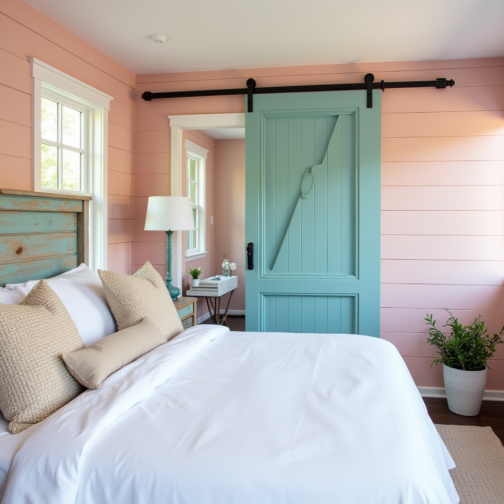 pink and turquoise bedroom 16