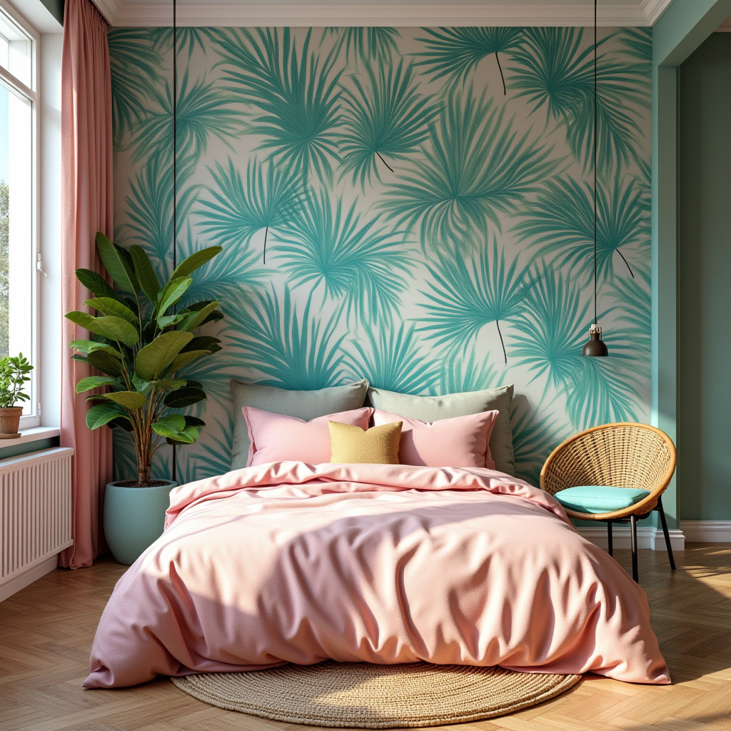 pink and turquoise bedroom 24