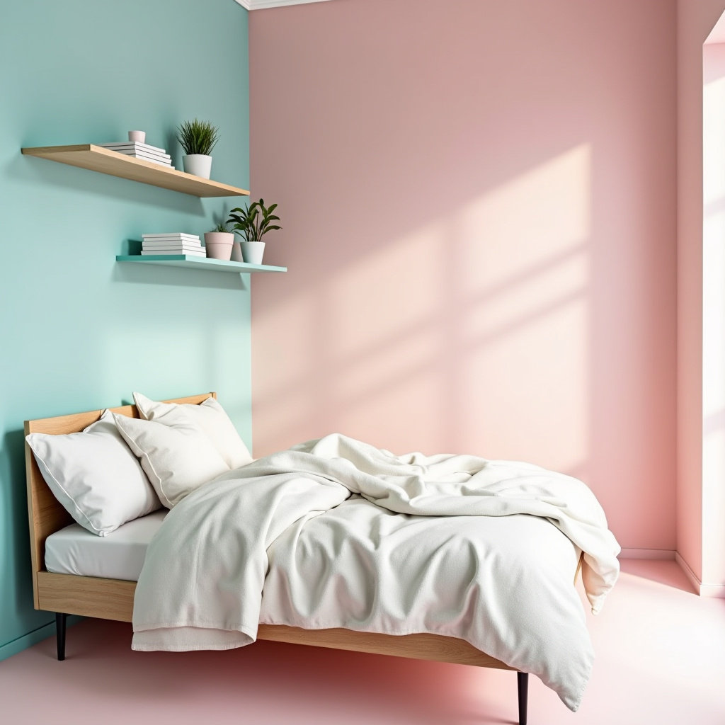 pink and turquoise bedroom 4