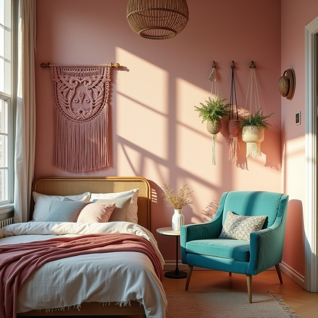 pink and turquoise bedroom 6