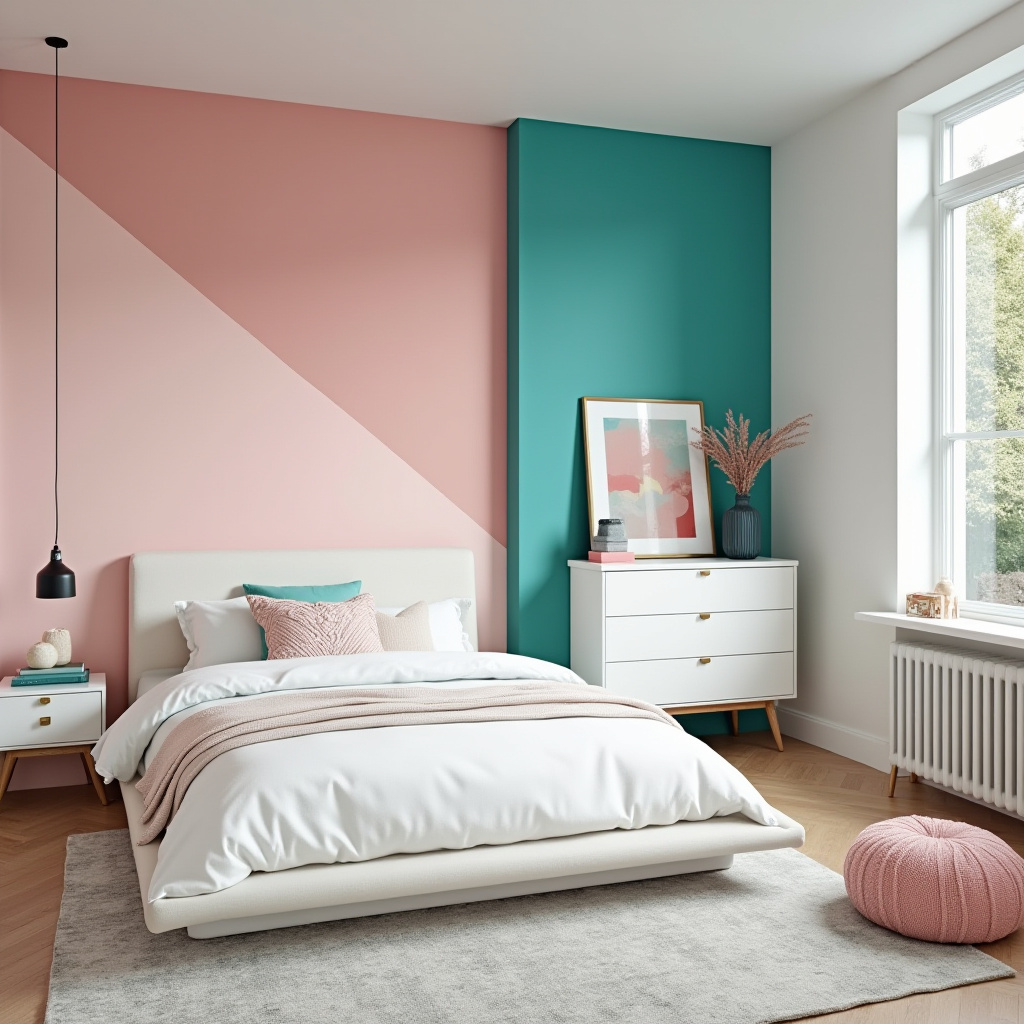 pink and turquoise bedroom 7