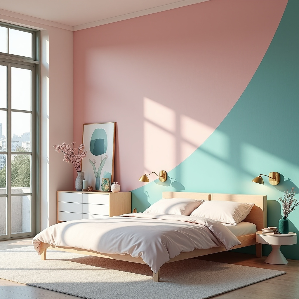 pink and turquoise bedroom 8