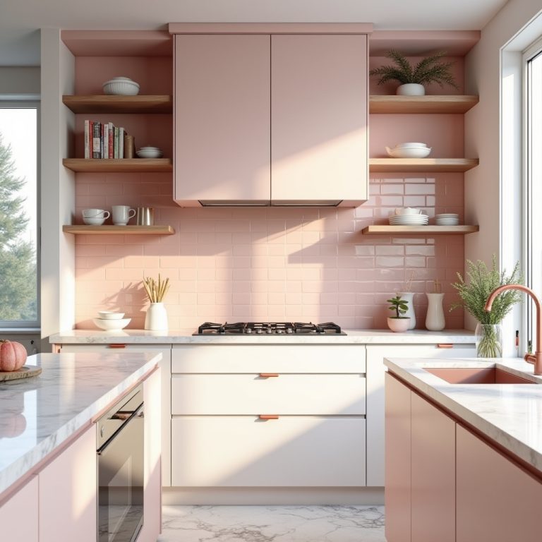 pink kitchen decor 1