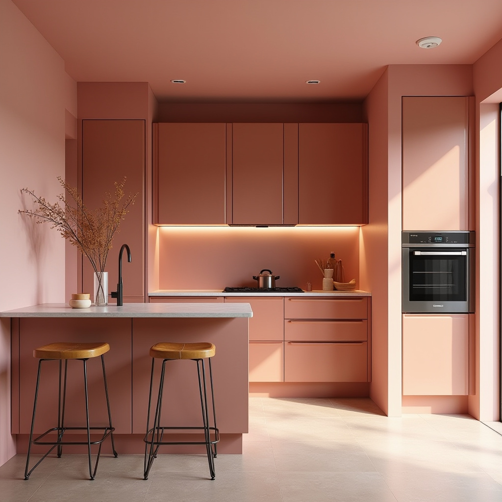 pink kitchen decor 17