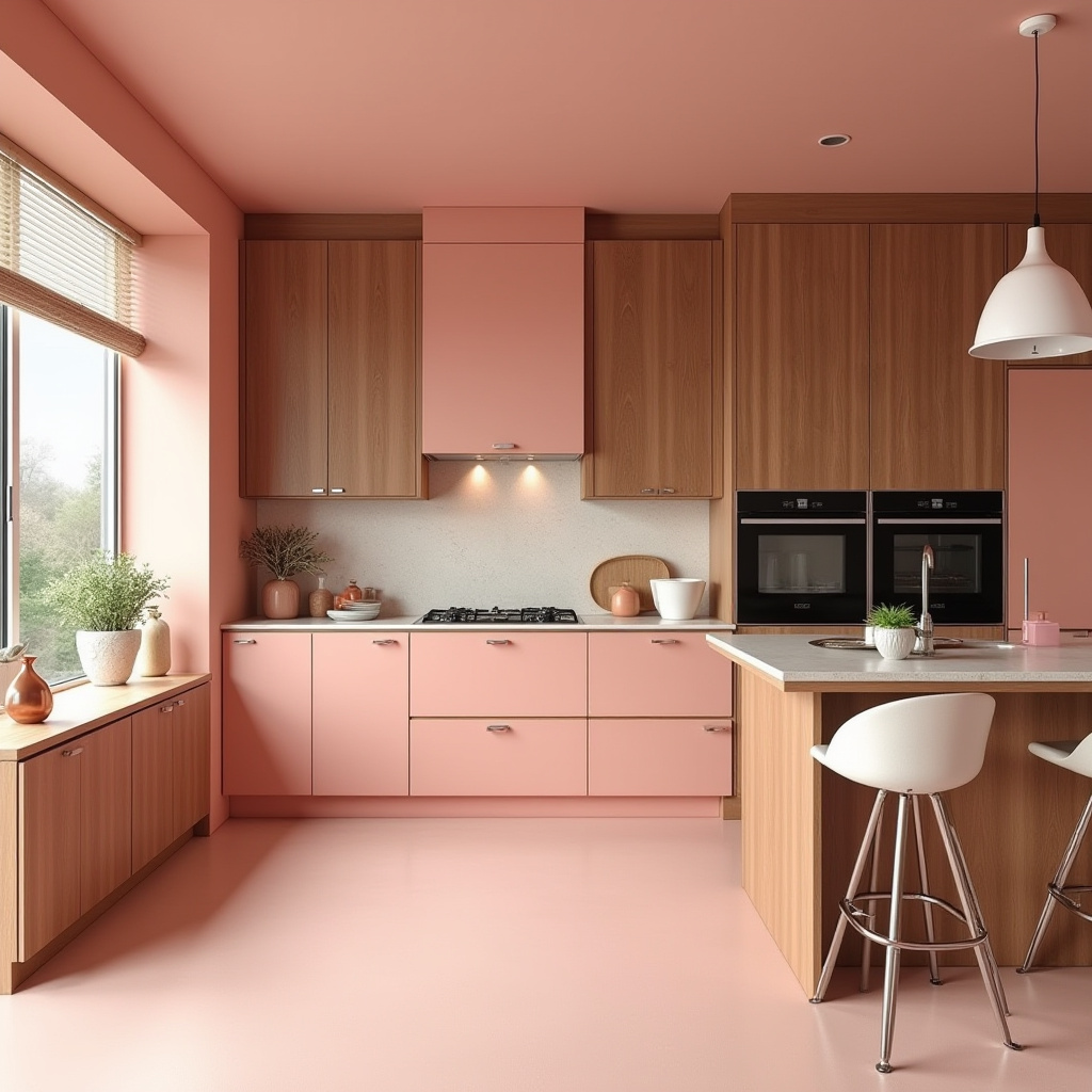 pink kitchen decor 18