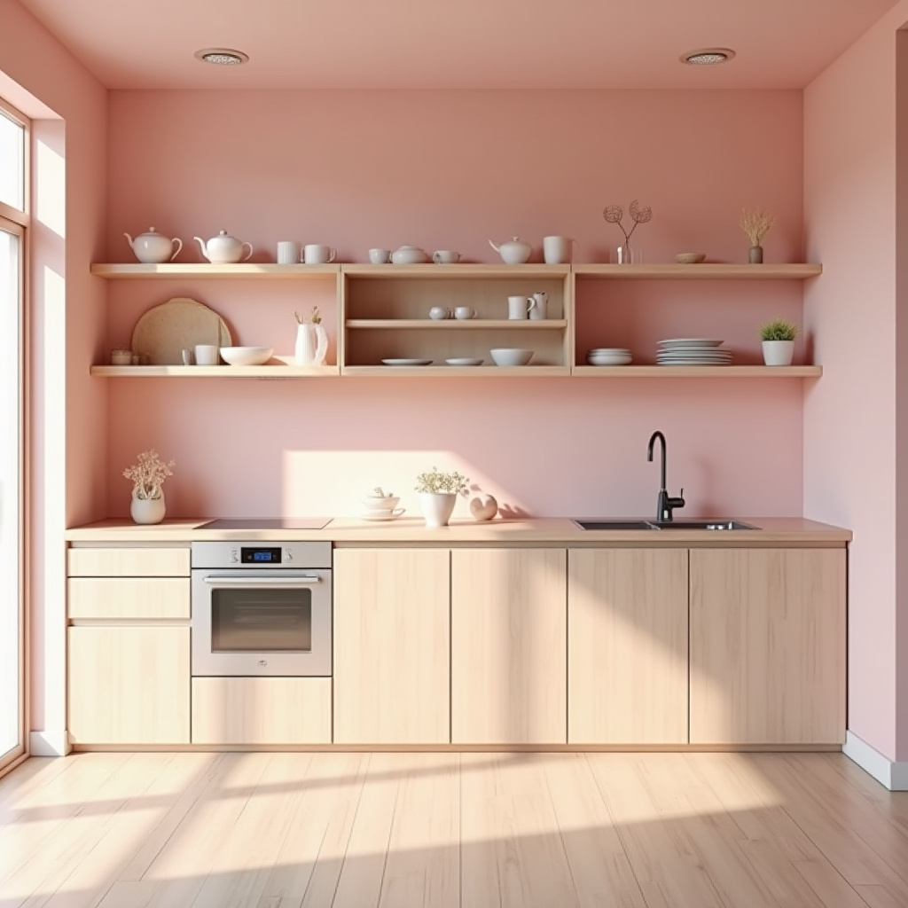 pink kitchen decor 21