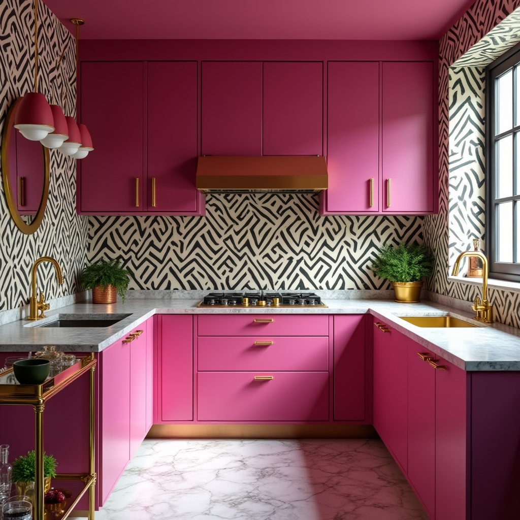 pink kitchen decor 24