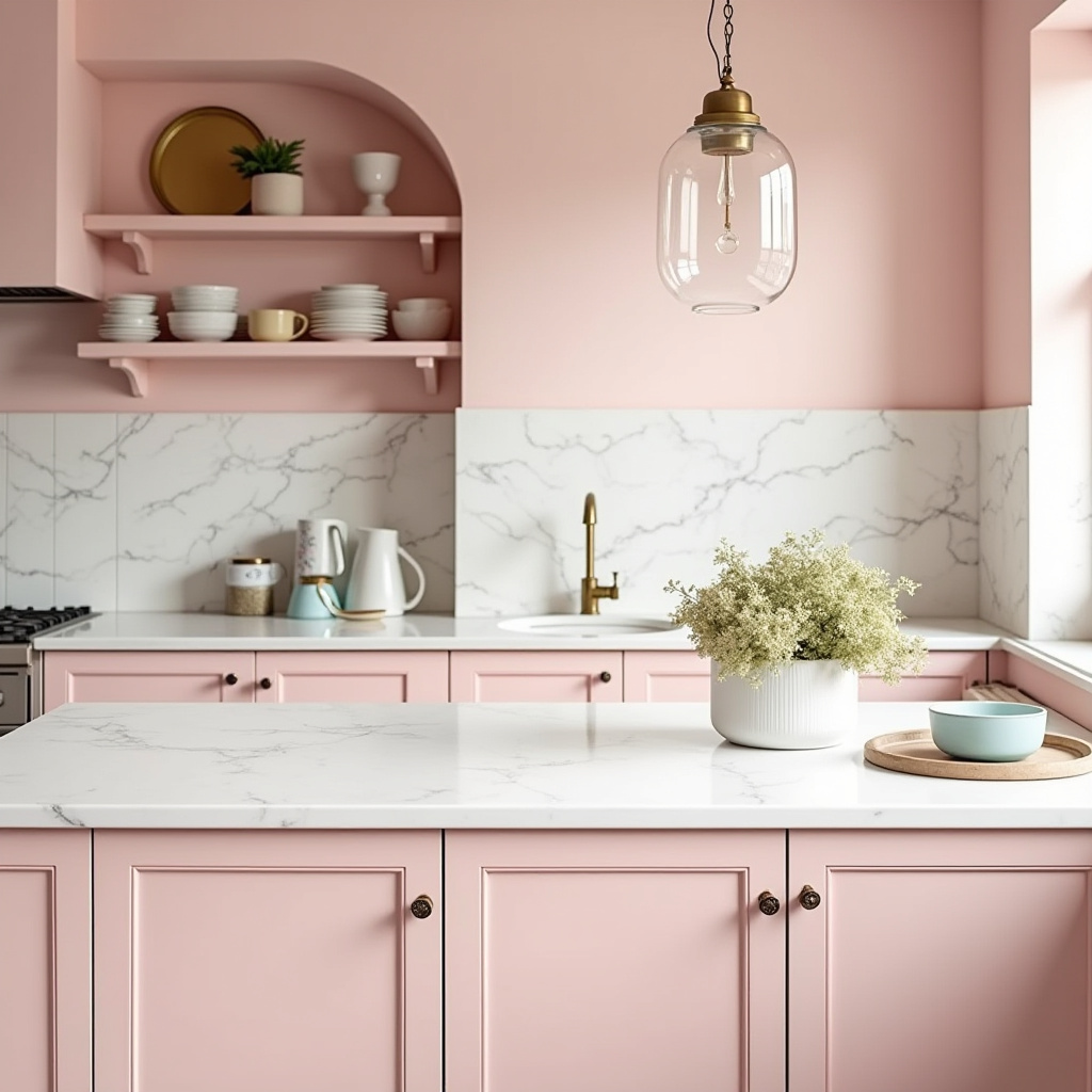 pink kitchen decor 30