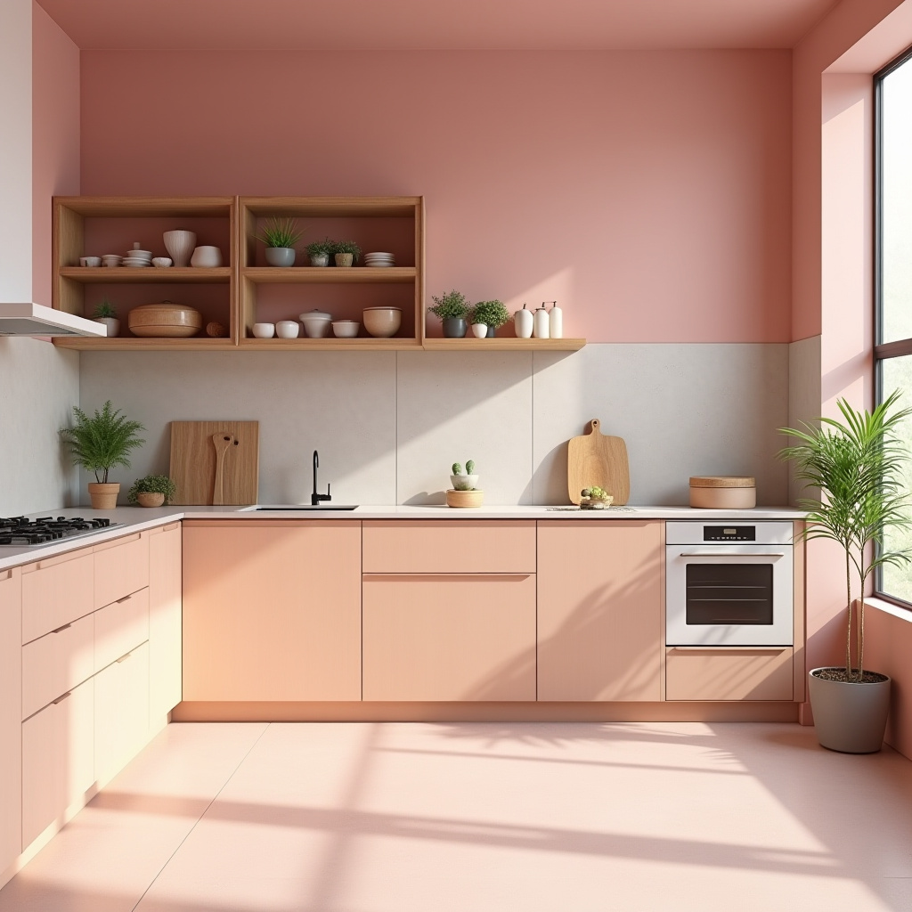 pink kitchen decor 39