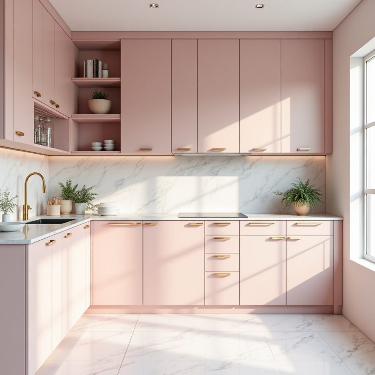 pink kitchen ideas 1