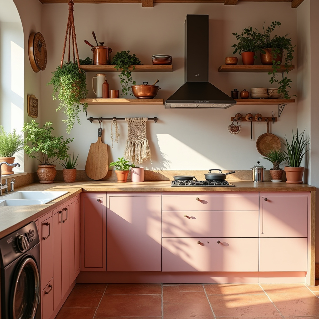 pink kitchen ideas 11