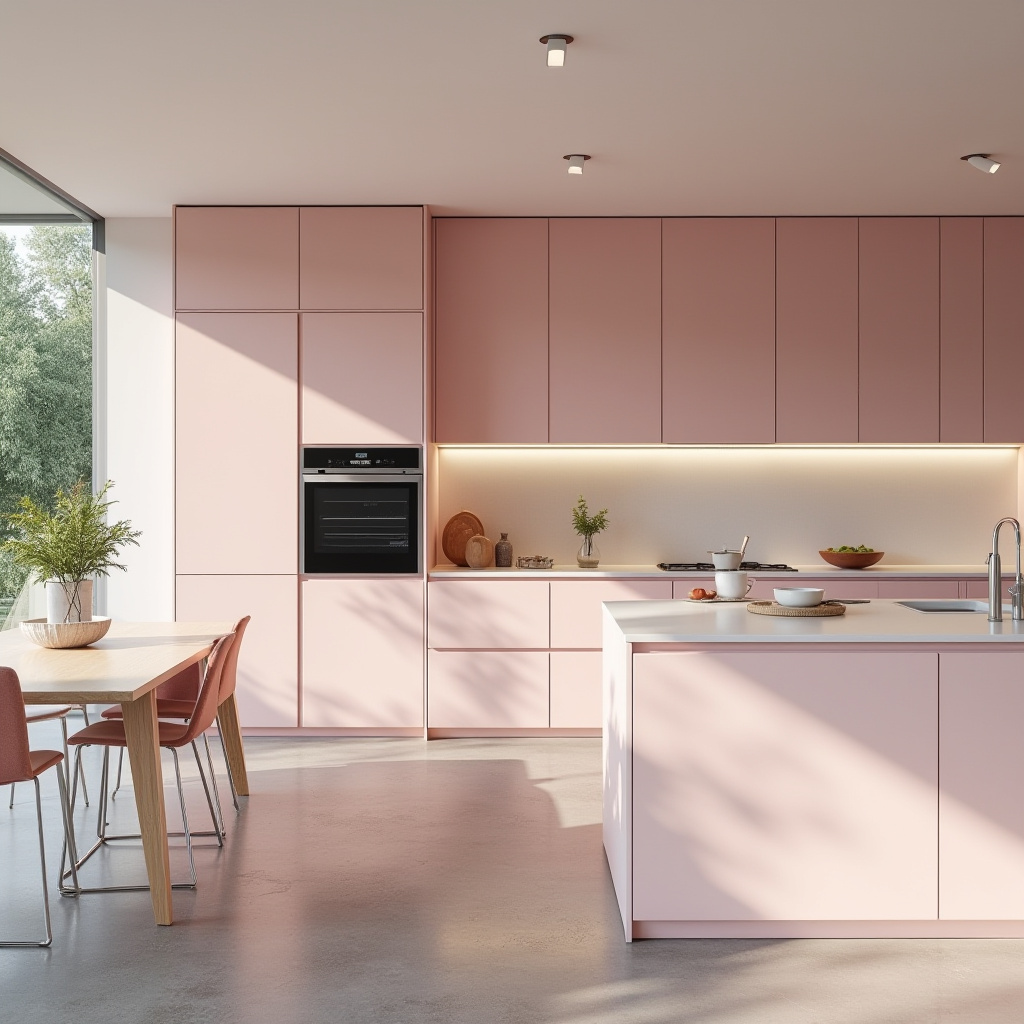 pink kitchen ideas 14