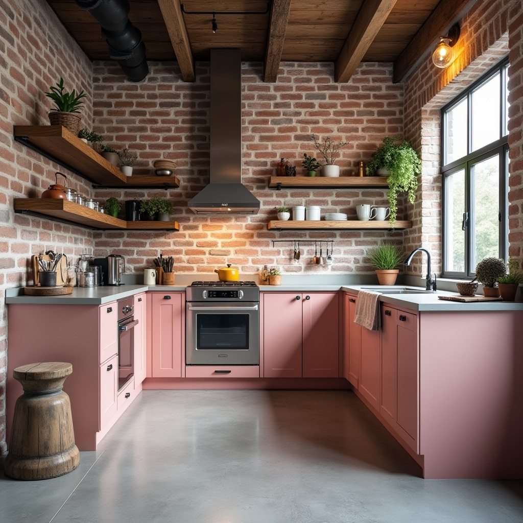 pink kitchen ideas 15