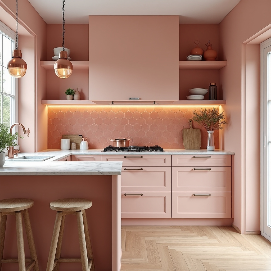 pink kitchen ideas 18